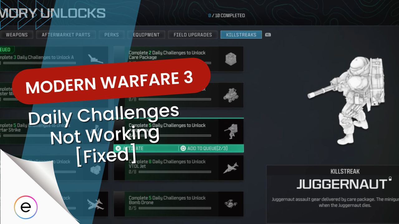 SOLVED MW3 Daily Challenges Not Working
