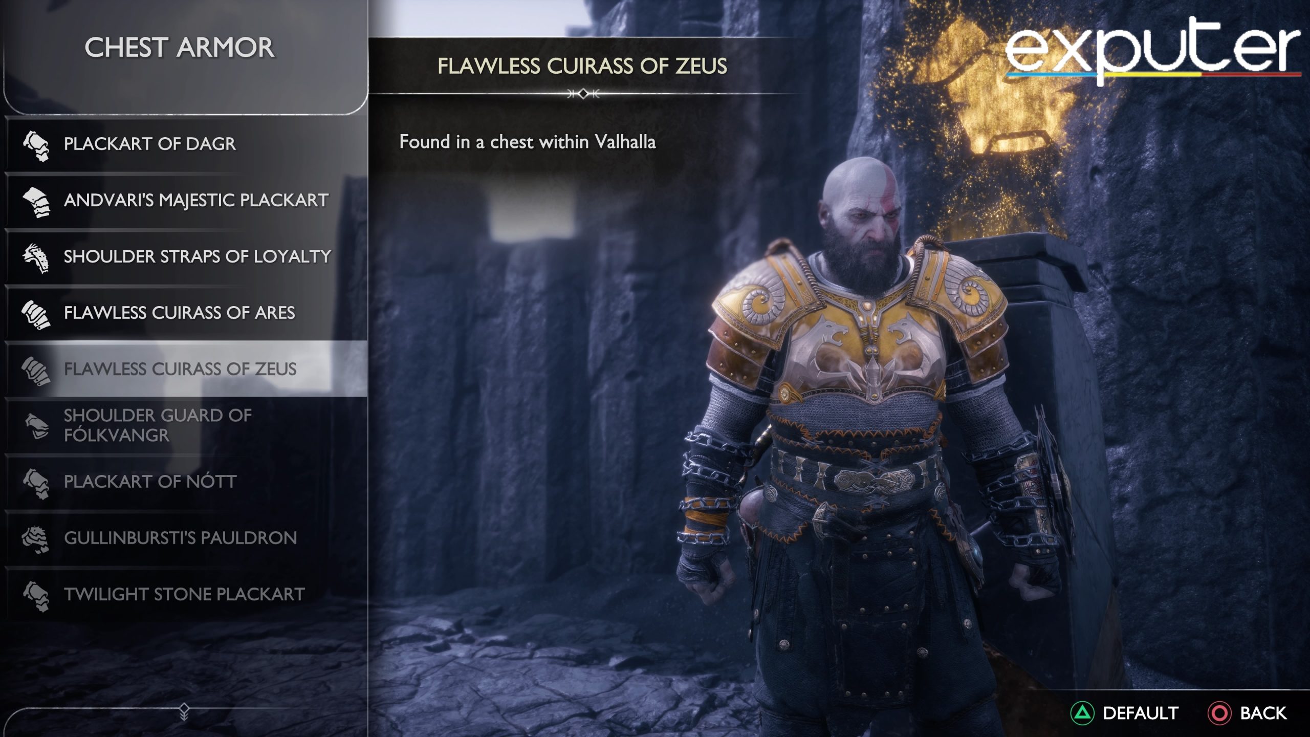 flawless armor valhalla god of war ragnarok