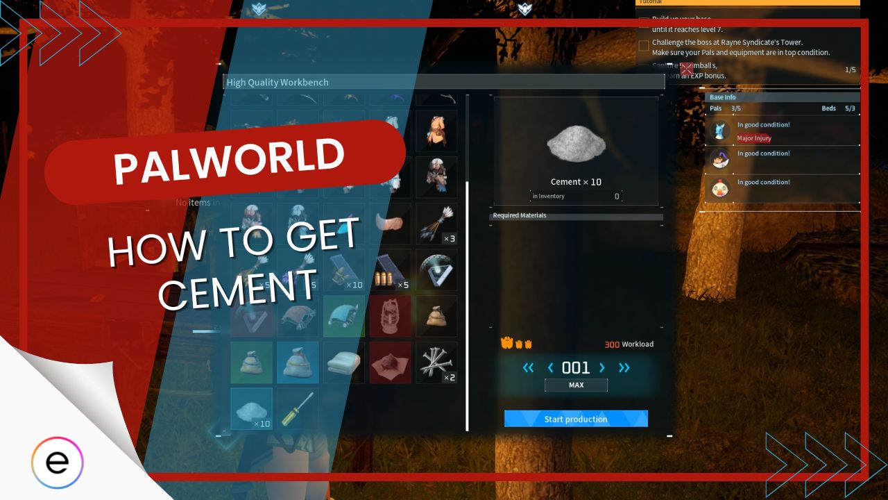 Palworld: How To Get Cement + Uses