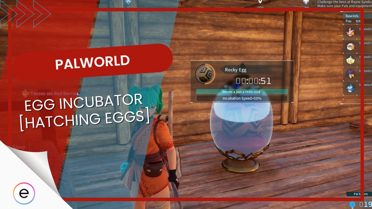 Palworld How To Build Egg Incubator To Hatch Eggs