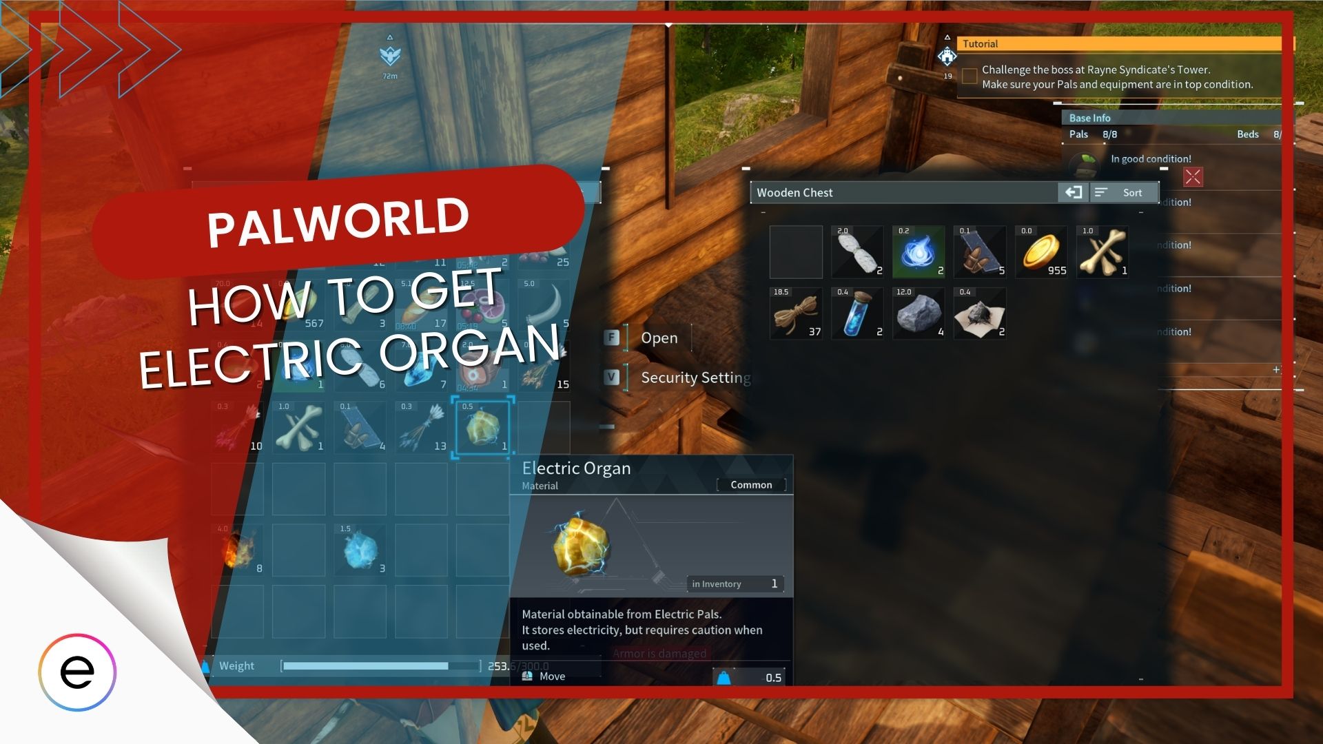 Palworld: How To Get Electric Organs + Crafting Guide