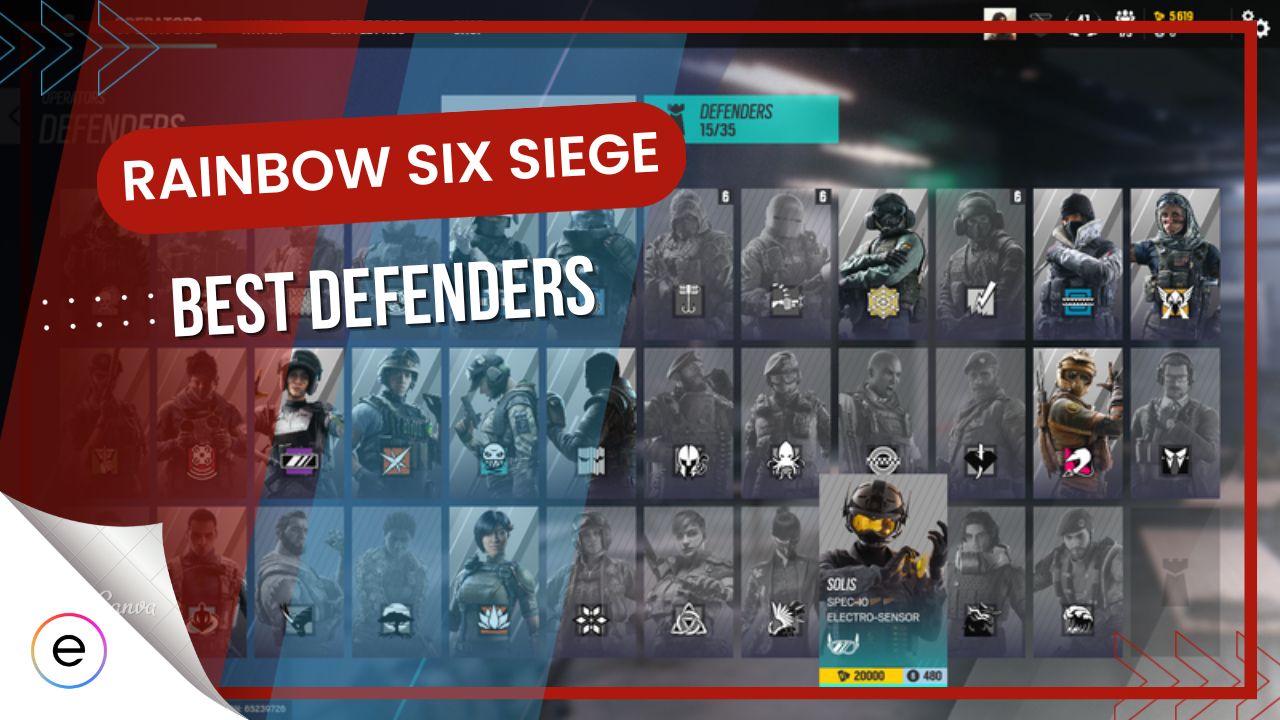 Rainbow Six Siege Best Defenders Top 3 