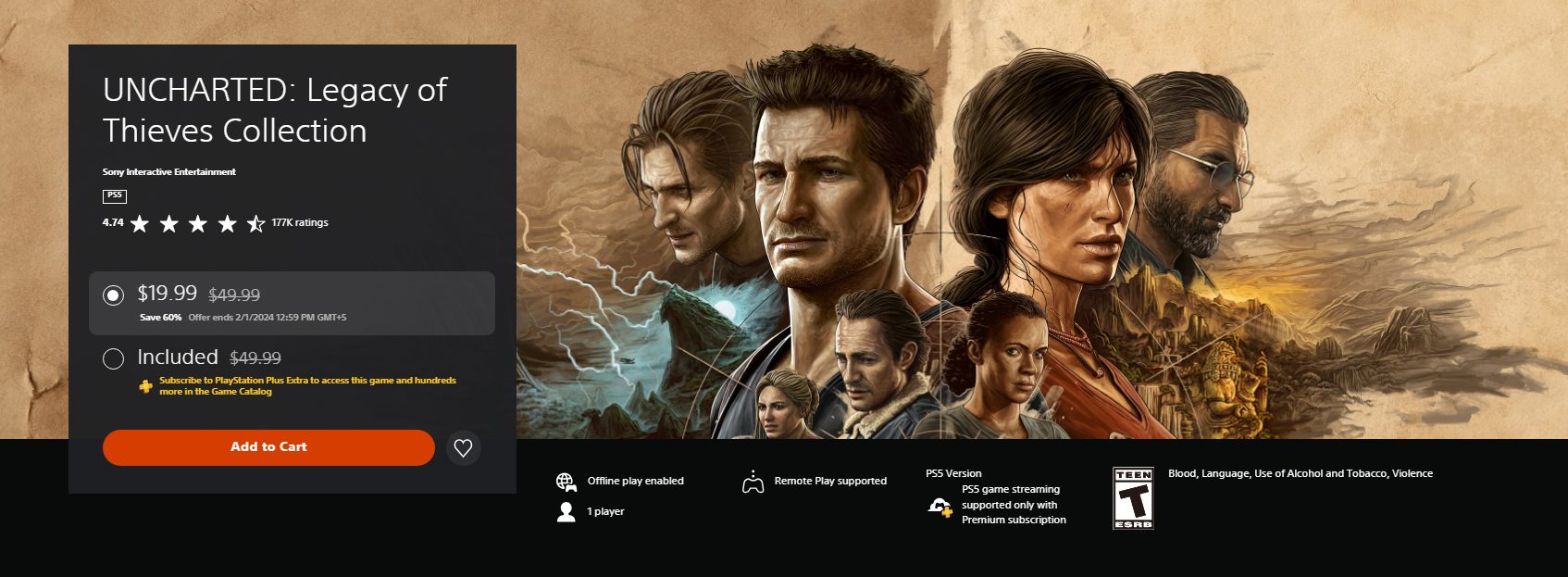 Uncharted: Legacy of Thieves Collection