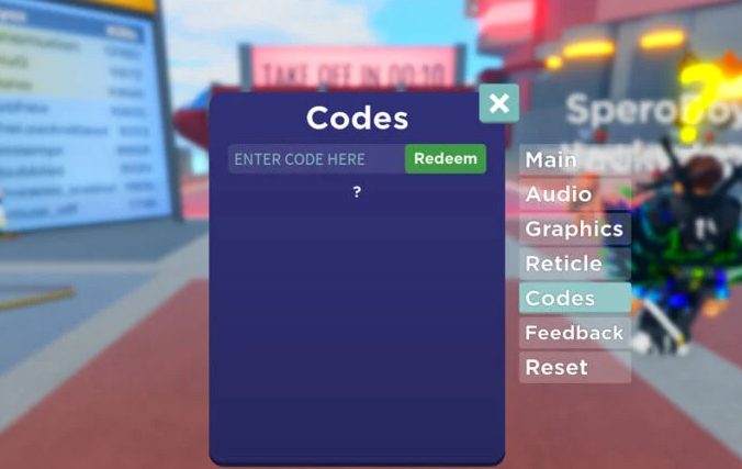 Redeeming Aimblox Codes.