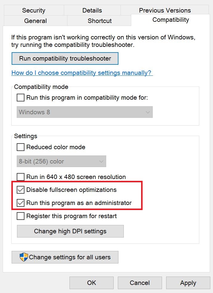 setting compatibility for palworld