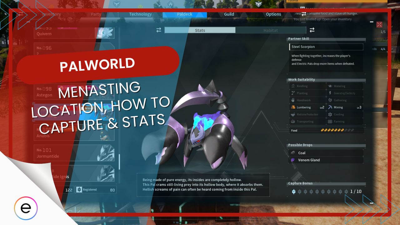 Palworld Menasting [Location, Capture, Stats & Breeding] - eXputer.com