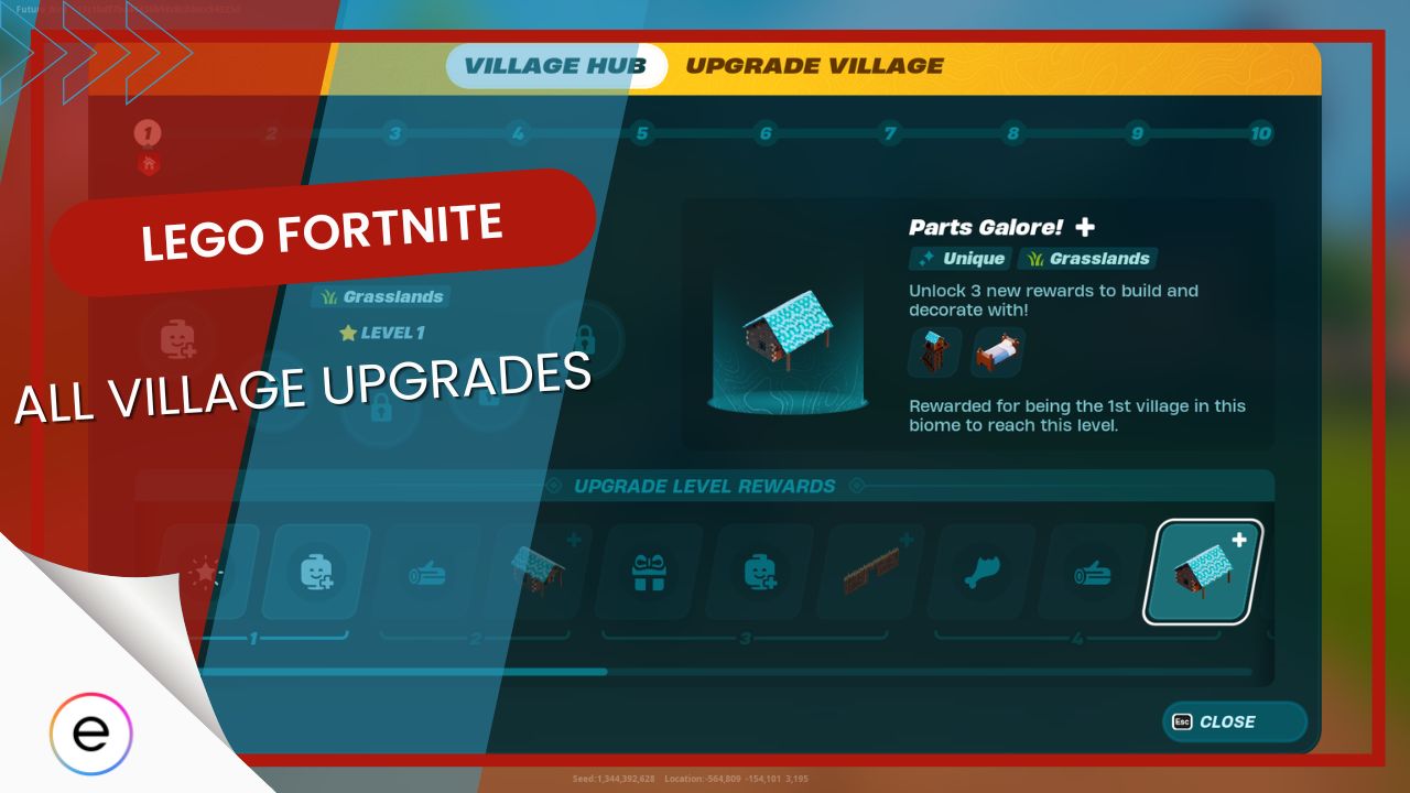 How to Upgrade Village to level 8 Fortnite Lego 