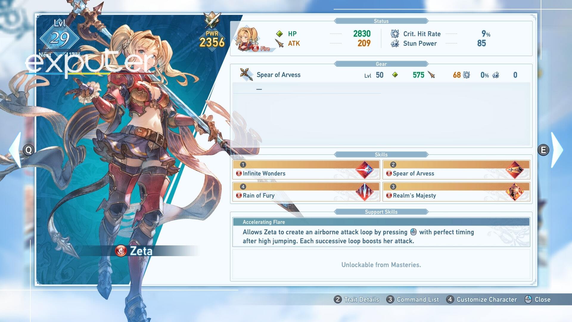 Best Build For Zeta In Granblue Fantasy Relink 