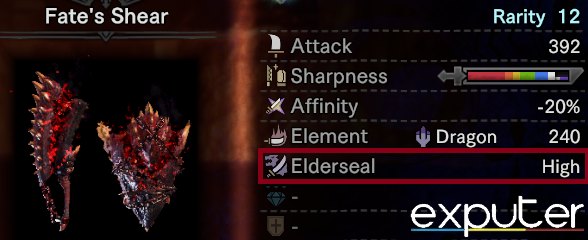 MHW Elderseal on Fate's Shear