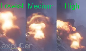 Particle Quality comparison 