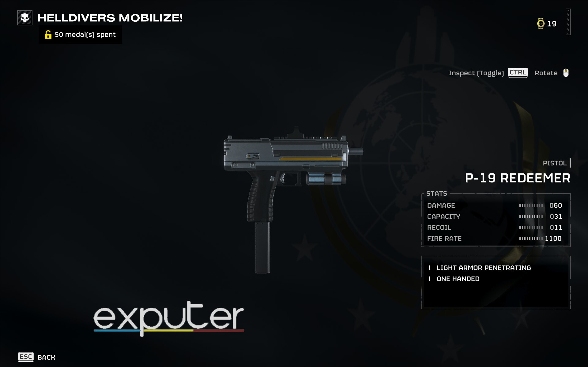 helldivers 2 secondary weapon