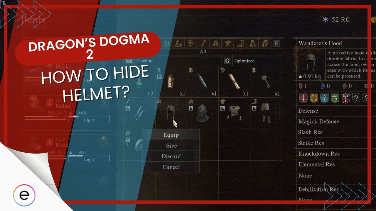 Dragon's Dogma 2 How To Hide Helmet [Is It Possible?]