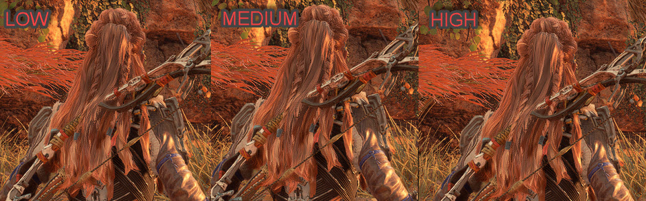 Horizon Forbidden Hair Quality Comparison