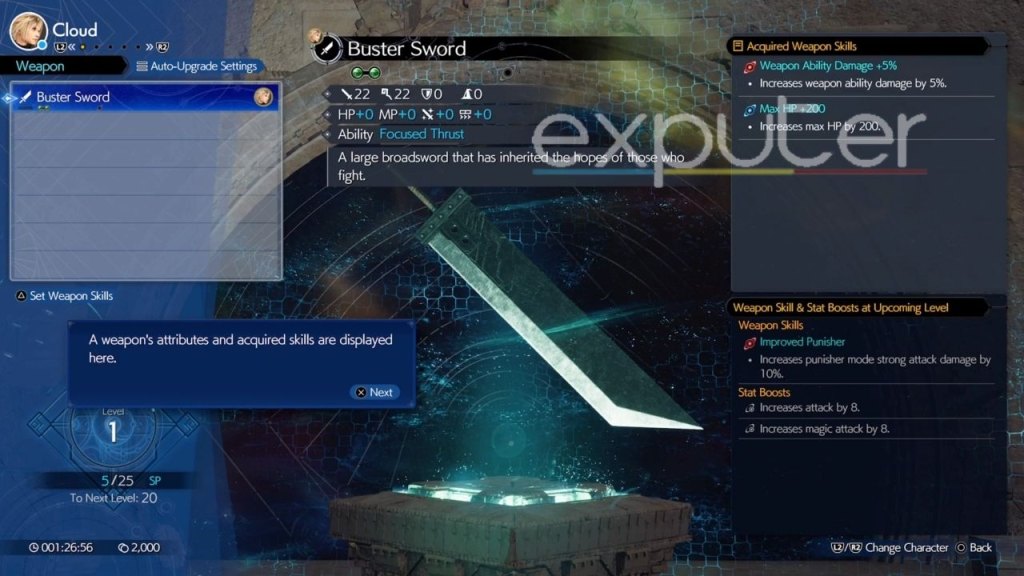 FF7 Rebirth How To Upgrade Weapons & Get Weapon Skills