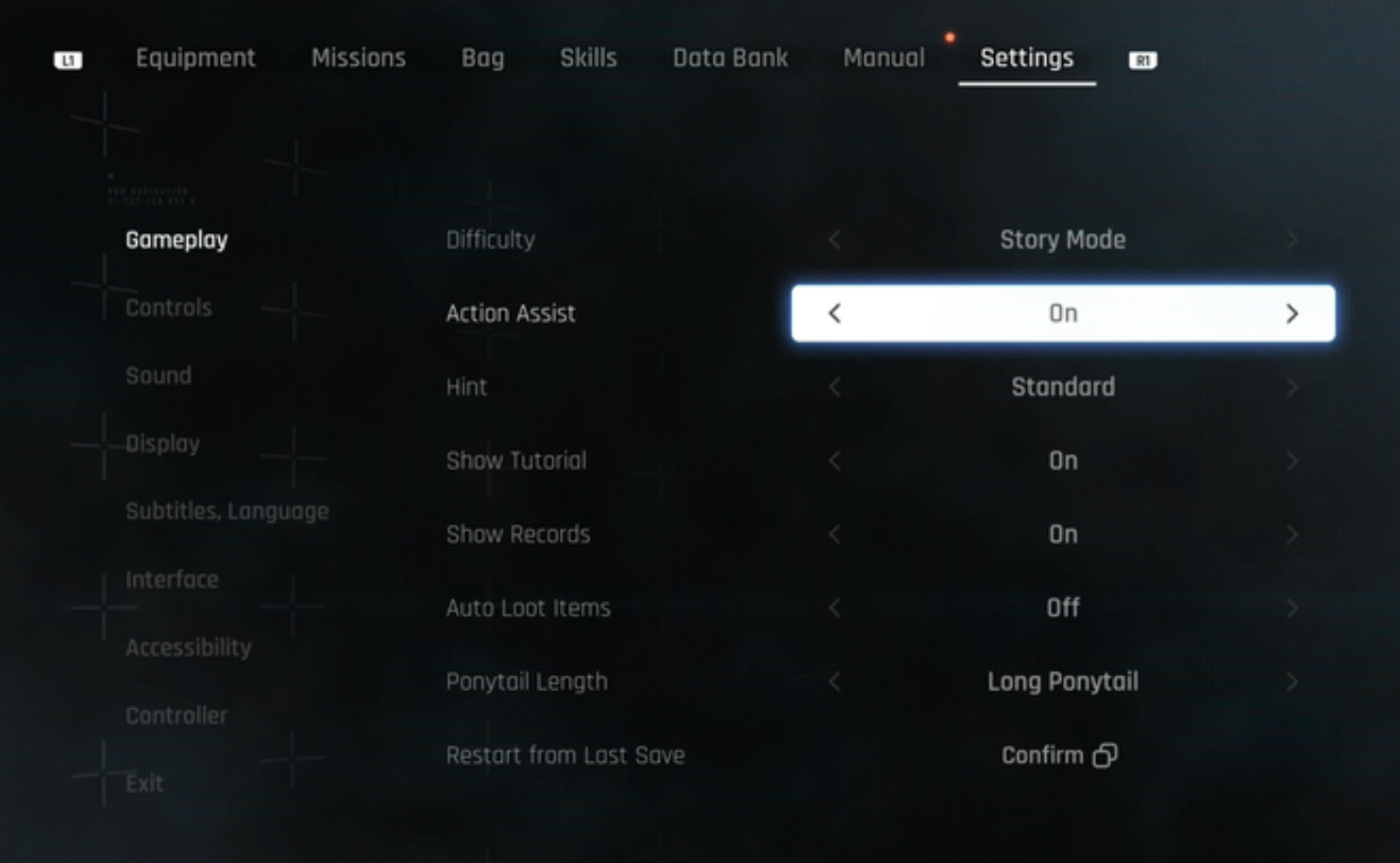 Stellar Blade Difficulty Settings