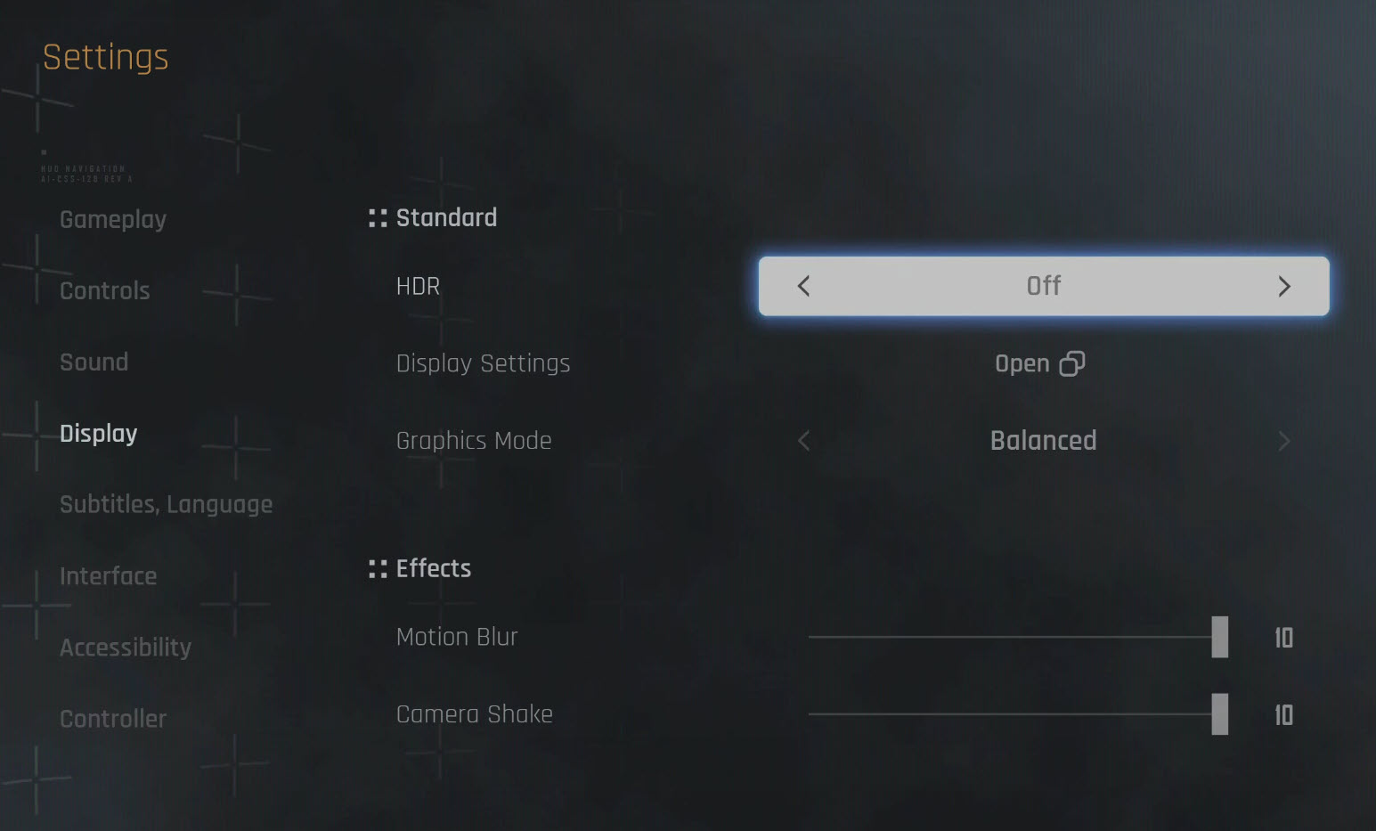 Stellar Blade Display Settings