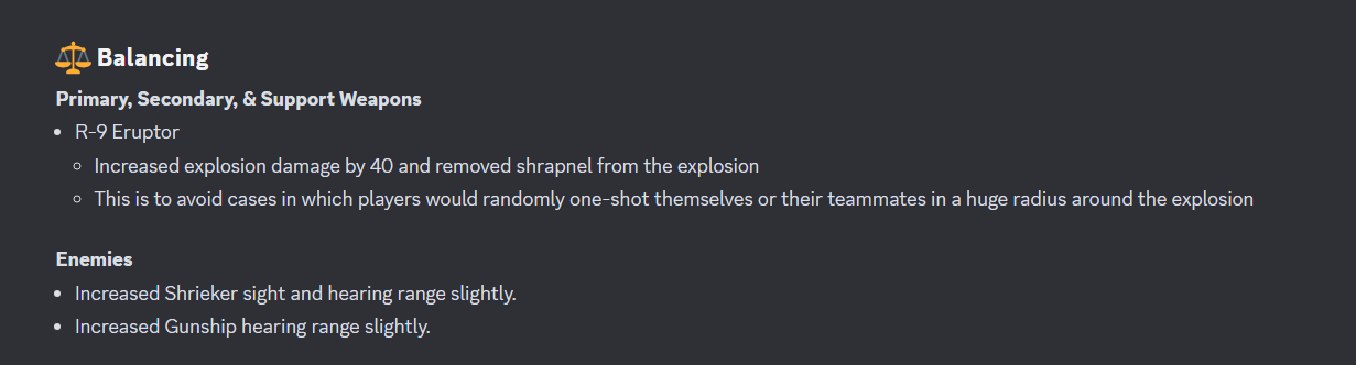 All Balance Related Improvements in the Latest Helldivers 2 Patch