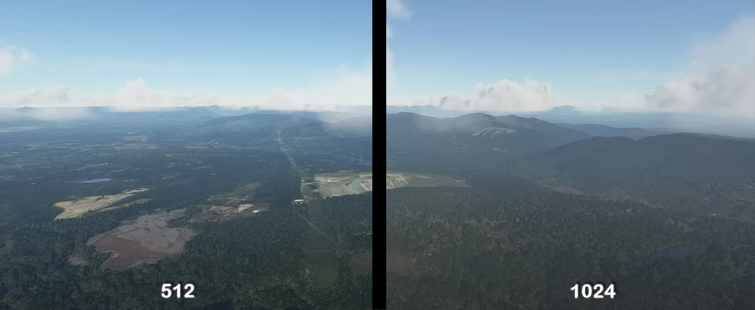 Flight Sim Terrain Shadows