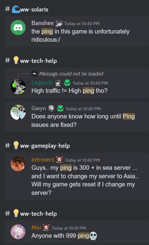 Wuthering Waves Discord ping issues