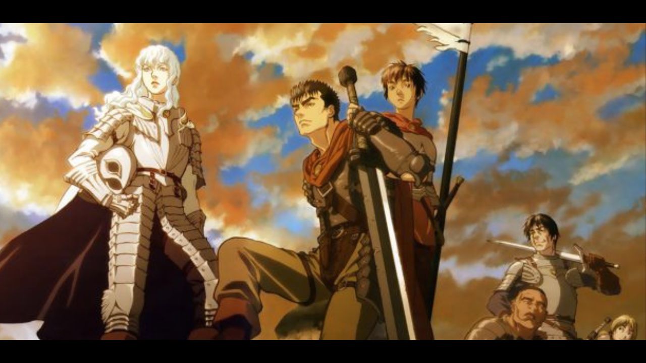 Griffith and his Band of the Hawk, prior to the "Sacrifice." | Image Source: Berserk (Anime)