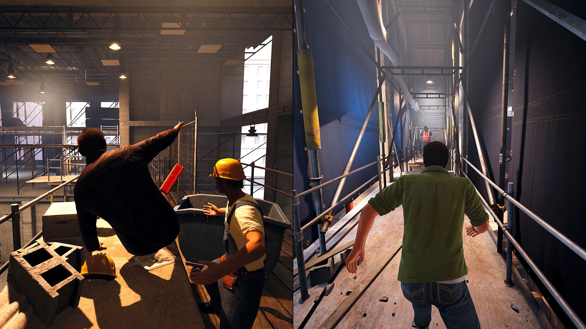 Players need to work together harmoniously in A Way Out to have any chance of succeeding the dangerous prison together | Image Source: Steam