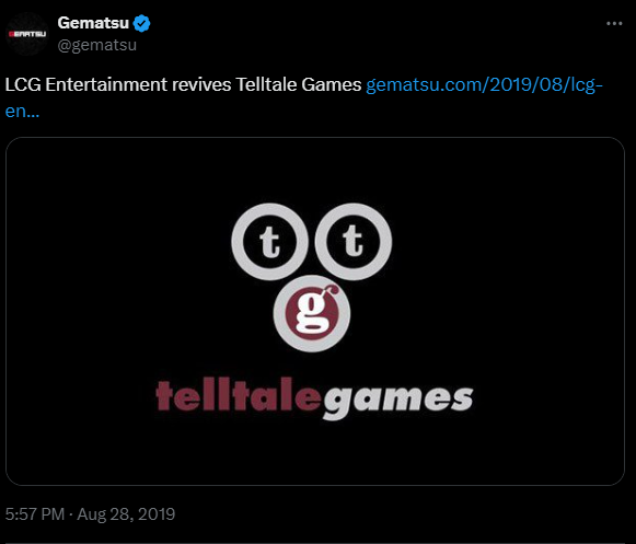 telltale games was bought