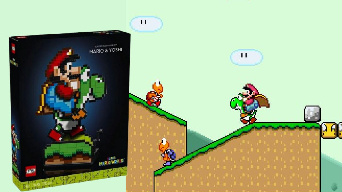 Утечки представили культовый набор LEGO Марио и Йоши из Super Mario World