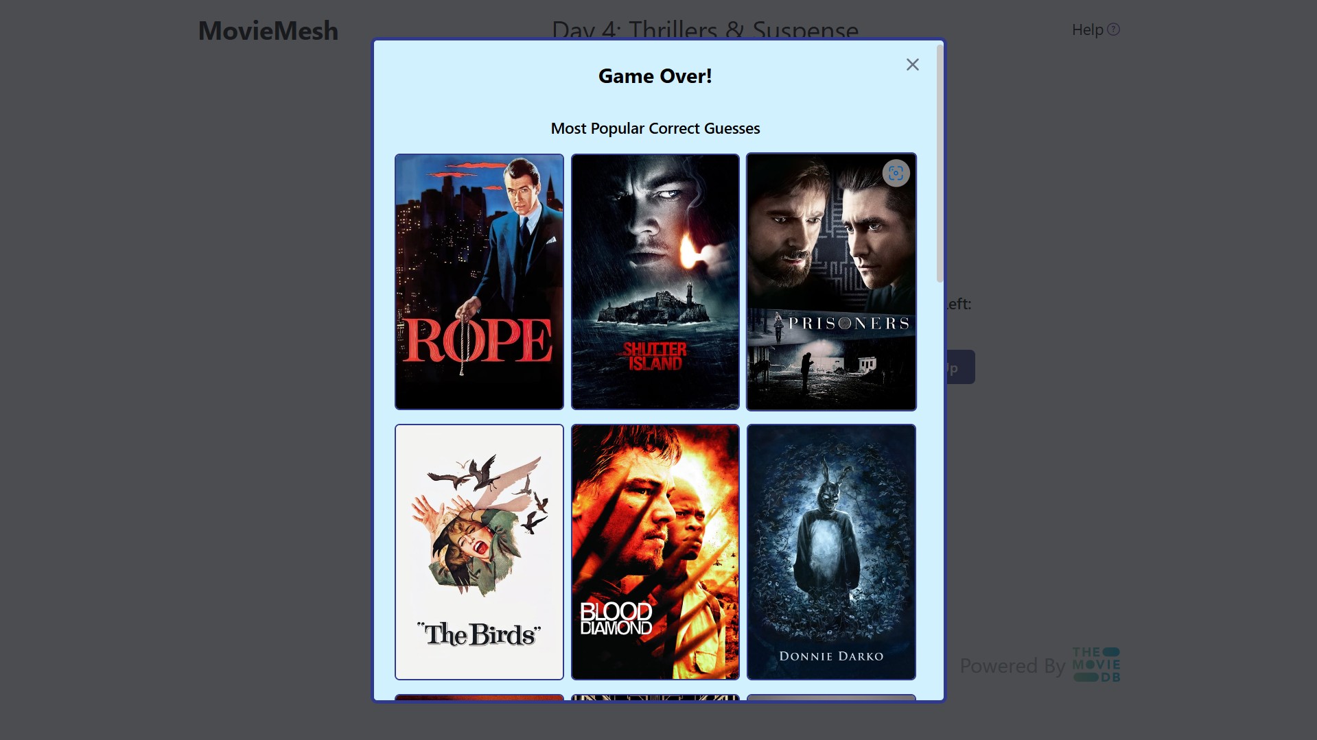 Movie Mesh Endscreen with movies