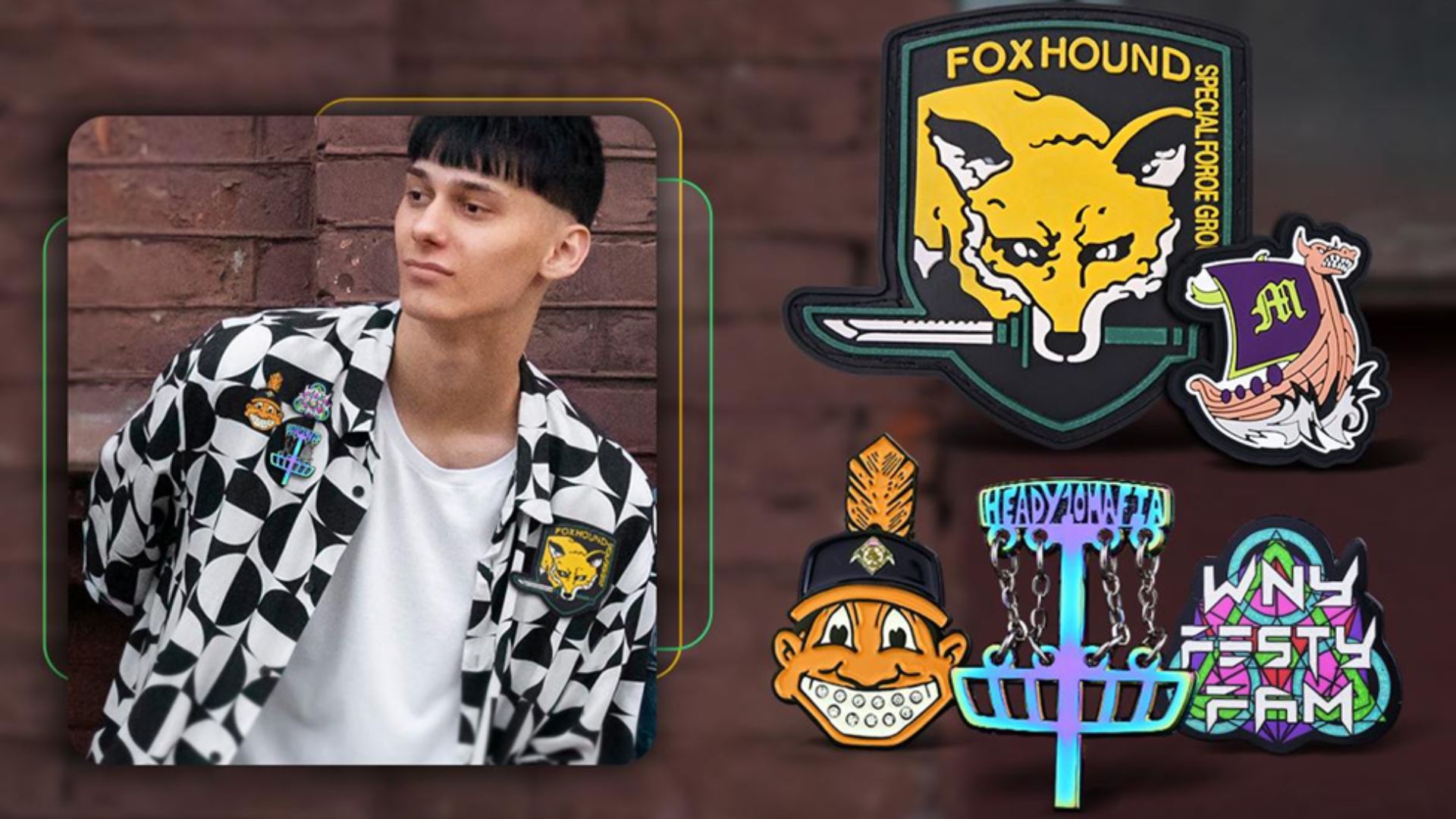 Custom keychains and patches as a gift for gamers
