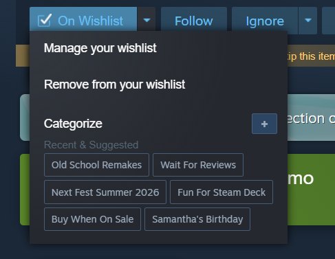 Steam wishlists